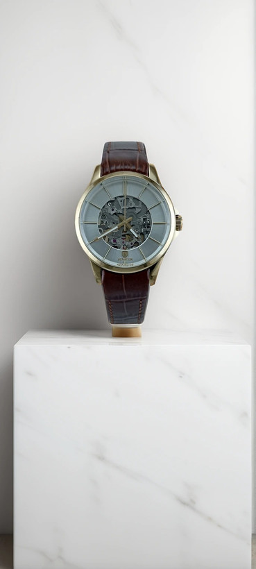 ساعت مچی ست زنانه و مردانه سناتور اتوماتیک بند چرم