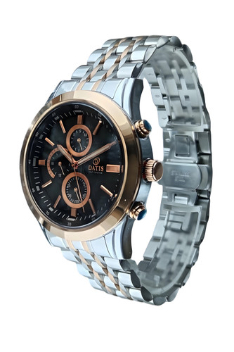 ساعت مچی مردانه داتیس سه موتوره بند فلزی با گارانتی