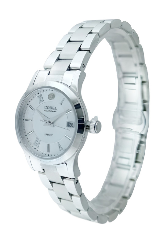 ساعت مچی زنانه و مردانه cobel با استیل 316