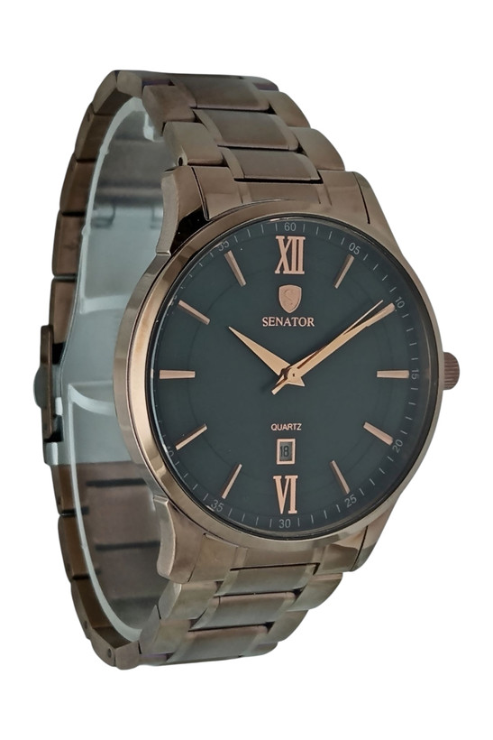 ساعت ست سناتور رفرانس 1047 با بدنه کامل استیل و موتور ژاپن