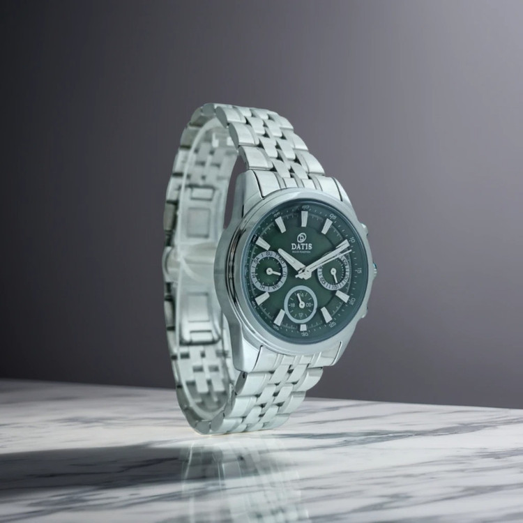 ساعت ست اسپرت سه زمانه داتیس مدل دیت با موتور ژاپن و ضد آب در حد شستشو دست و قفل پروانه ای