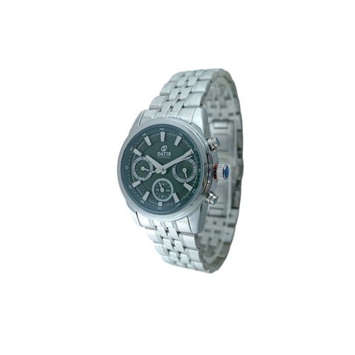 ساعت مچی زنانه داتیس با بند فلزی استیل و صفحه سبز