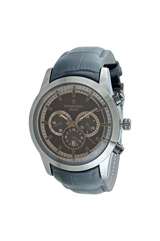 ساعت مچی اسپرت بند چرم رومانسون ،طرح سه موتوره با ظاهر جذاب و لوکس