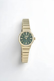 ساعت مچی زنانه سیتیزن مارتینی | مدل فانتزی | بند فلزی رنگ طلایی | با رنگ صفحه سبز جذاب