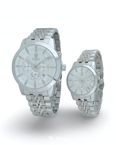 ساعت مچی زنانه و مردانه سناتور با قاب و بند کامل استیل و موتور ژاپن