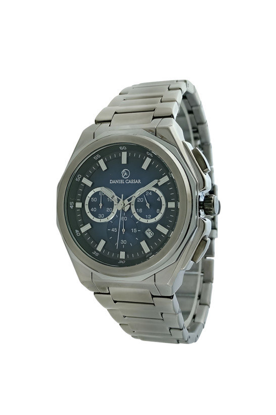 ساعت ست دنیل سزار ،سه موتوره فعال با رنگ صفحه سورمه ای و رنگ بدنه گان