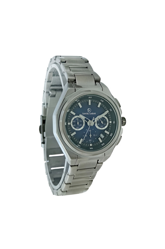 ساعت Daniel Caesar ست با رنگ بدنه دودی و رنگ صفحه سرمه ای