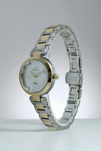 ساعت زنانه فانتزی کلاسیک موتور ژاپن با شیشه منشوری و گارانتی یکساله