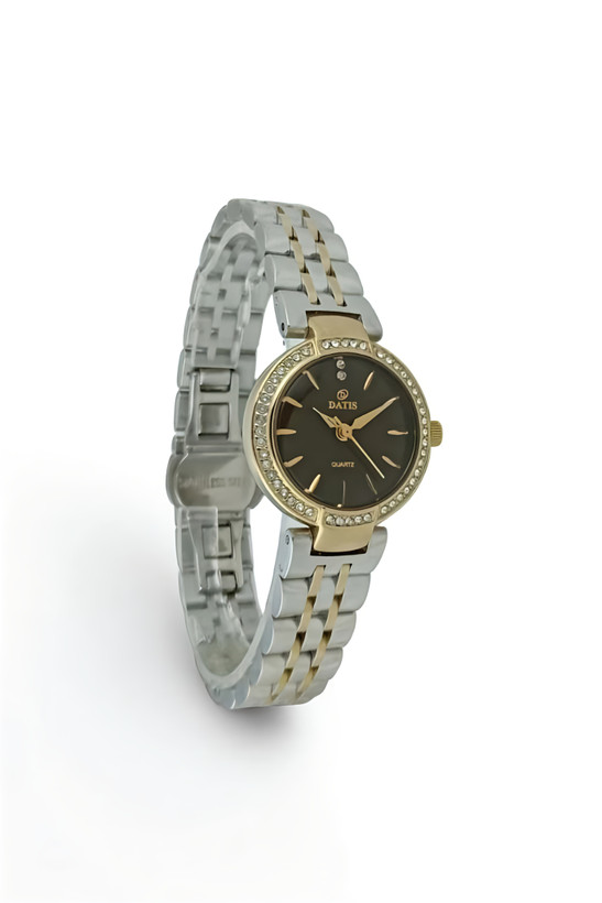 ساعت زنانه داتیس با بند استیل و موتور ژاپن و گارانتی یکساله