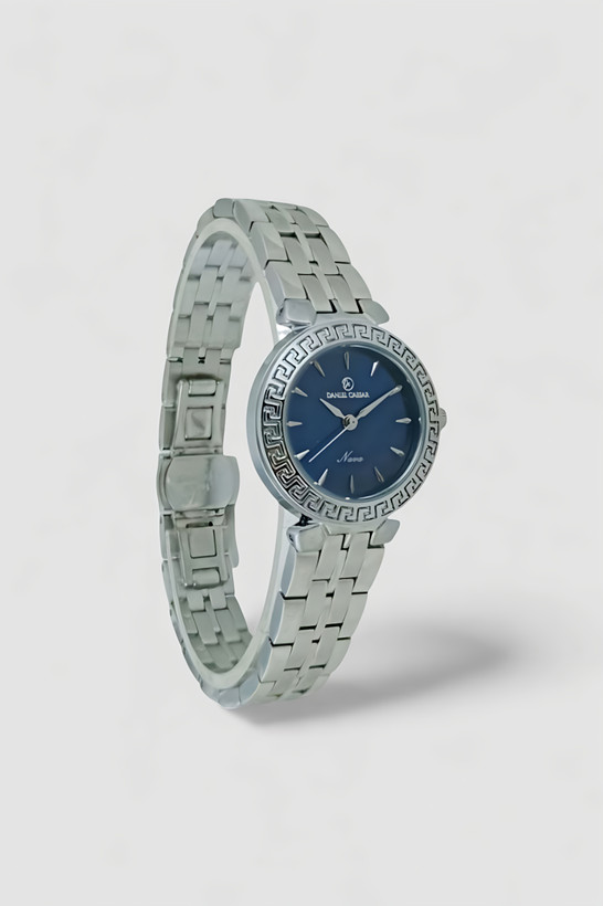 خرید ساعت زنانه دنیل سزار صفحه سرمهای و قاب ورساچه از Rosetime.ir