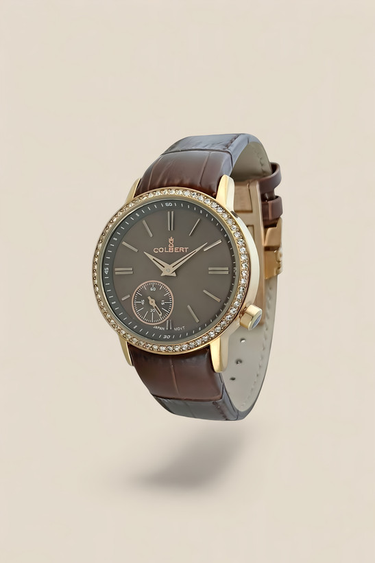 ساعت مچی زنانه Colbert موتور ژاپنی زیرثانیه با طراحی لوکس