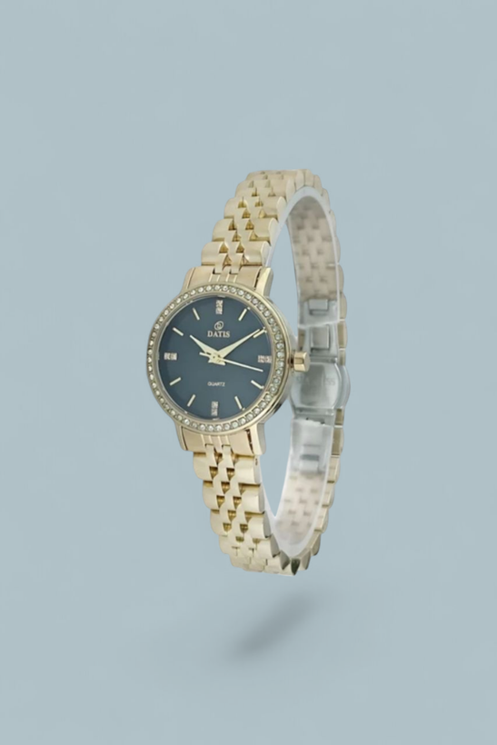 ساعت مچی زنانه داتیس با بند ظریف رولکسی،رنگ ثابت و گارانتی تضمین کیفیت