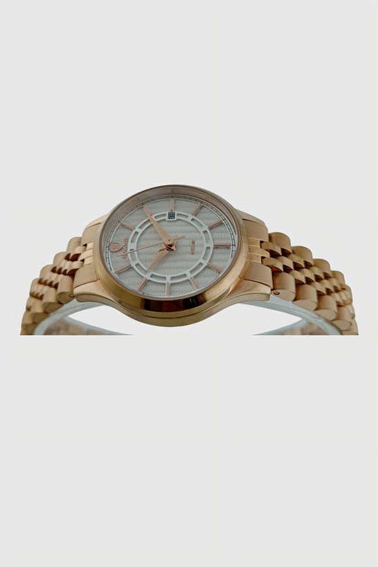 ست ساعت سناتور رزگلد استیل مدل ST1017، مناسب استفاده روزمره و هدیه عروسی، ضدآب (قابل شستوشوی دست)