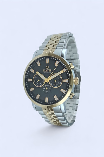 ساعت مچی مردانه داتیس با بند فلزی رولکسی رنگ ثابت و رنگ صفحه تیره