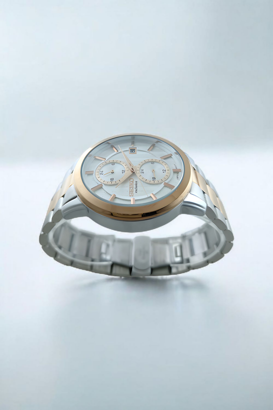 ساعت مردانه بند فلزی سیکو با کیفیت و دوام بالا با موتور دیپلمات