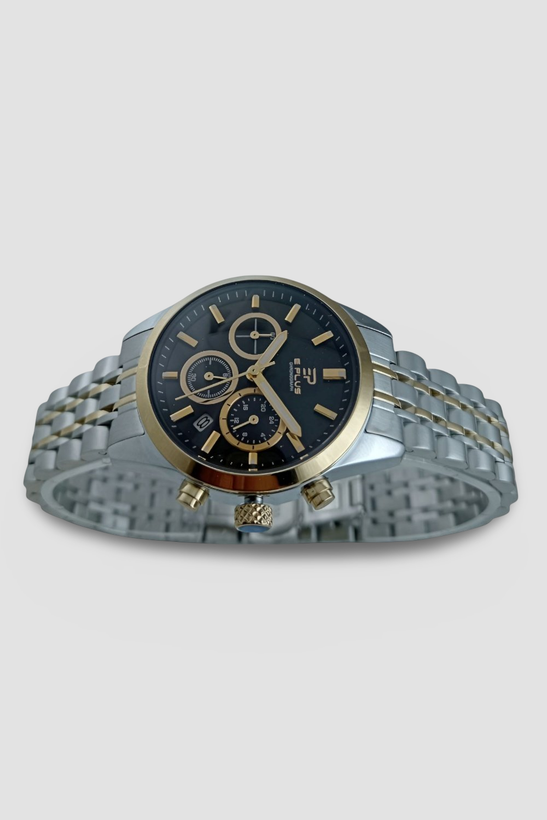 ساعت زنانه الگانس طرح اسپرت جدید با رنگ صفحه مشکی و اندکسهای طلایی