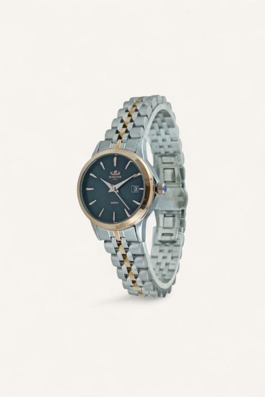 ساعت مچی زنانه الگانس با طراحی و رنگ خاص و بند استیل ضد حساسیت