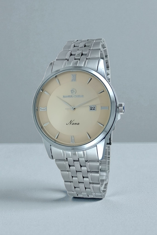 ساعت مچی مردانه دنیل سزار کلاسیک با بند فلزی رنگ استیل و رنگ صفحه خاص