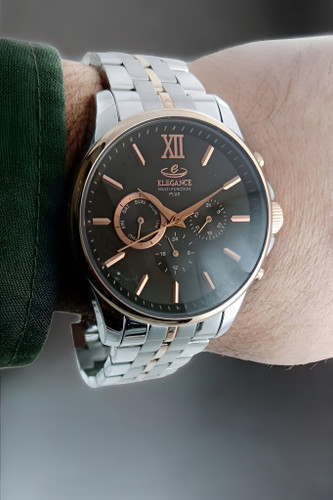 ساعت اسپرت سه موتور فعال مردانه الگانس با بند فلزی