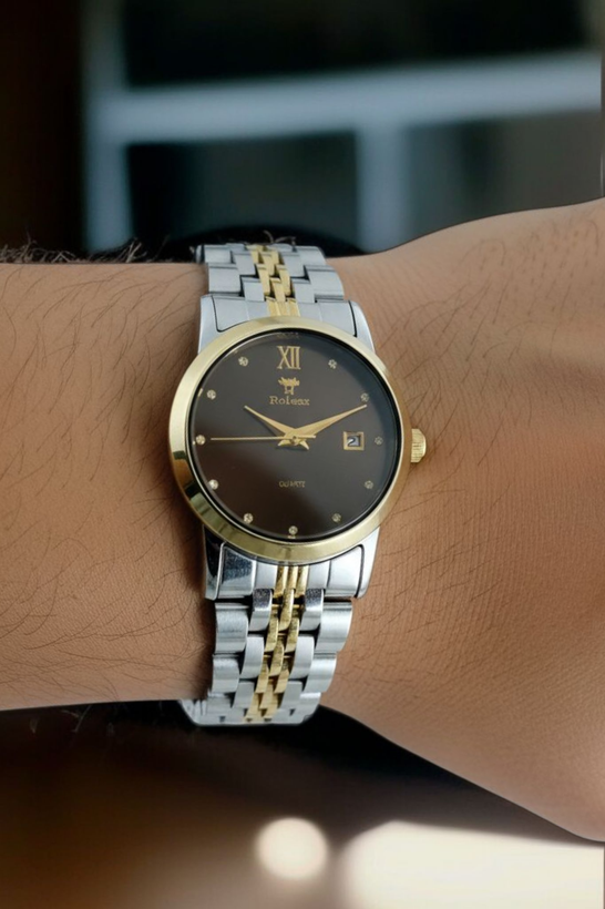 ساعت زنانه بند فلزی کلاسیک رولنز با موتور ژاپن و ضد آب وگارانتی