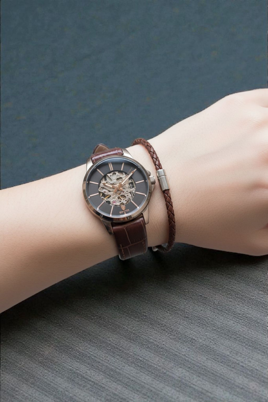 ساعت اتوماتیک زنانه سناتور یا بند چرم