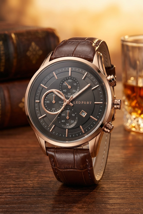 ساعت مردانه لدفورت طرح کورنو با موتور ژاپن