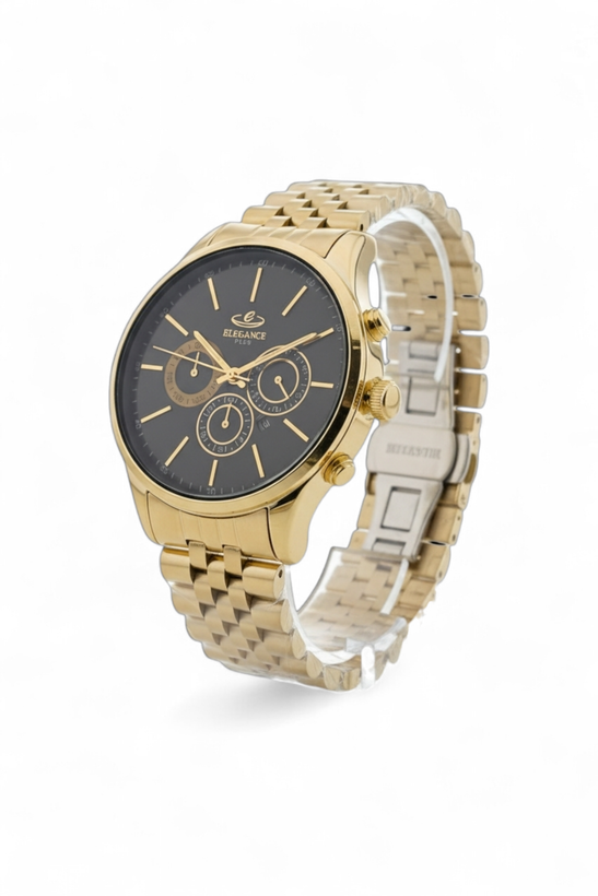 ساعت الگانس پلاس مردانه طرح سه موتوره با موتور ژاپن و ضد آب