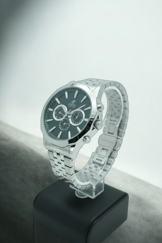 ساعت بند فلزی اسپرت مردانه با رنگ صفحه سبز پرطرفدار و ترند روز