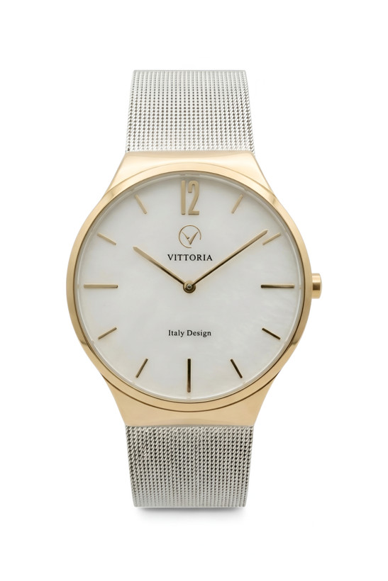 ساعت ویتوریا مردانه با بند حصیری شیک و قیمت حراجی