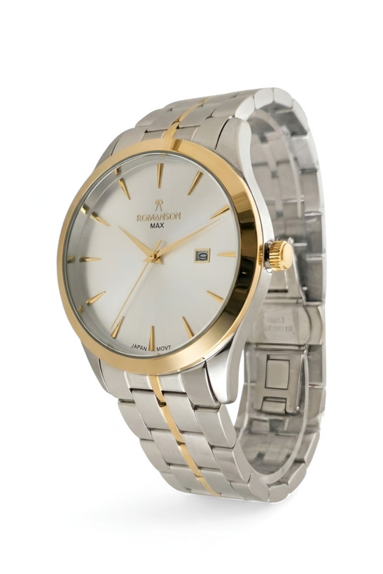 ساعت مناسب هدیه روز پدر رومانسون با بند فلزی و طرح کلاسیک