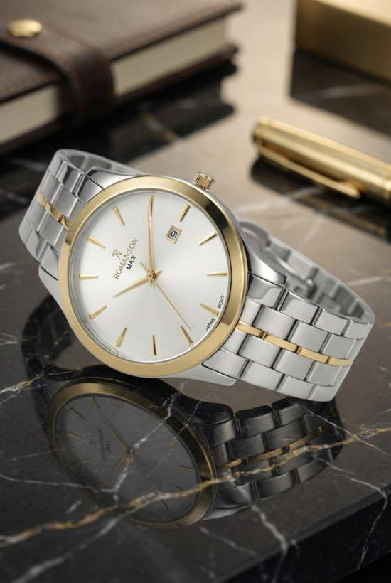 ساعت مچی مردانه رومانسون با موتور ژاپن و ضد آب