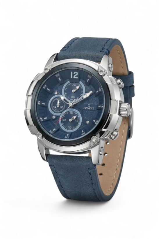 ساعت مچی مردانه طرح سه زمانه کوونت با رنگ قاب استیل و دوام رنگ خوب