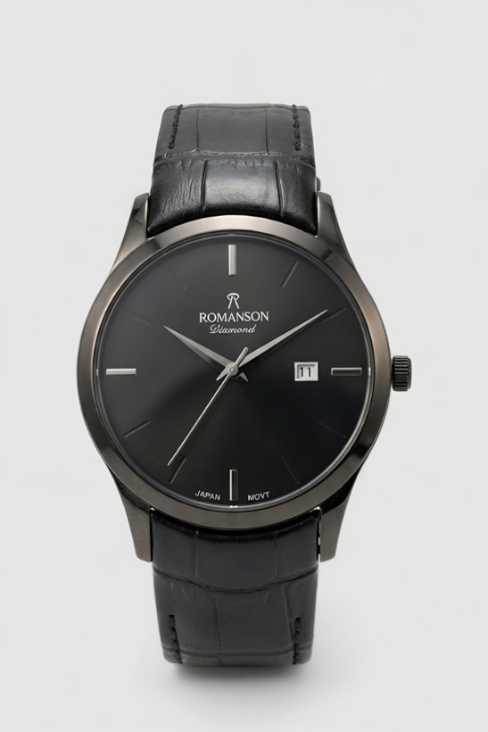 ساعت مچی مردانه بند چرم با طراحی کلاسیک و موتور ژاپن