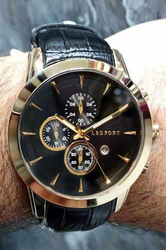 ساعت مچی اسپرت مردانه لدفورت طرح کورنو با موتور ژاپن و ضد آب ،رنگ ثابت