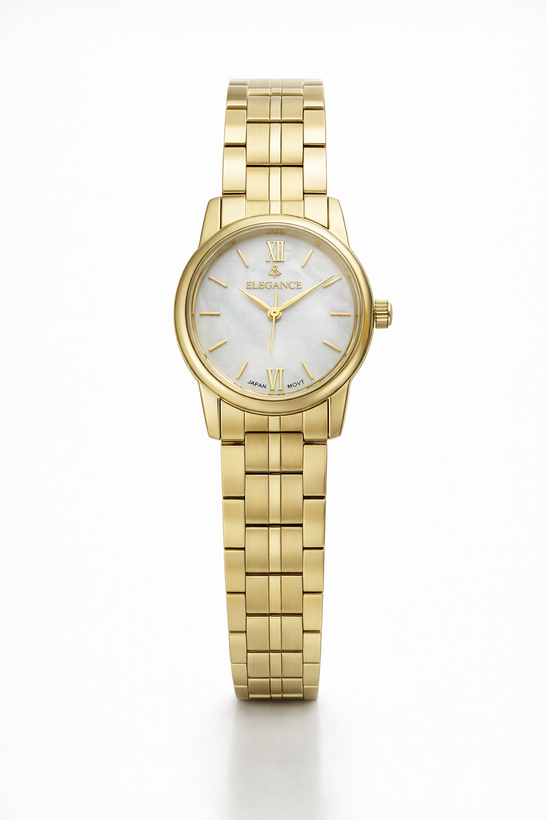 ساعت مچی زنانه الگانس با موتور ژاپن،ضد آب و گارانتی