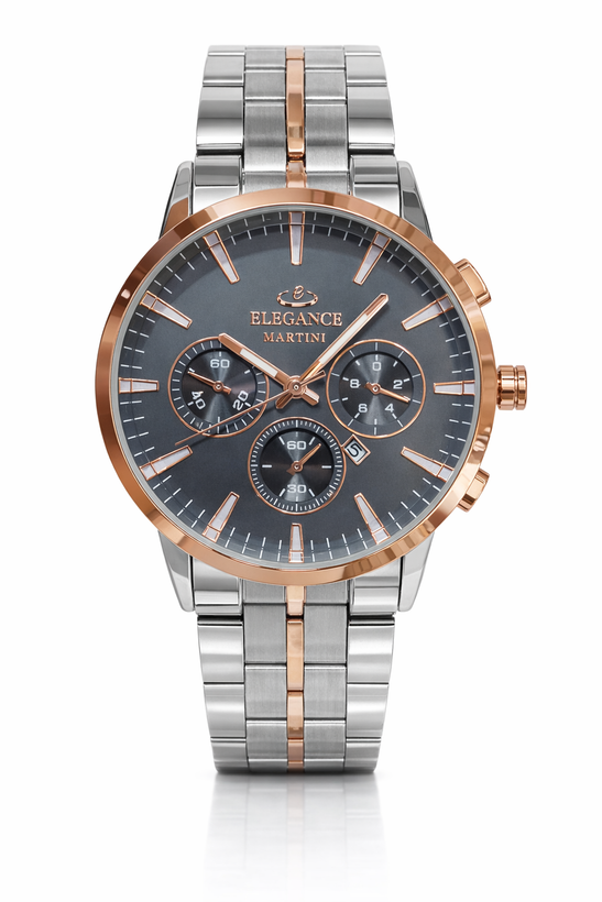 ساعت طرح سه موتوره الگانس مردانه