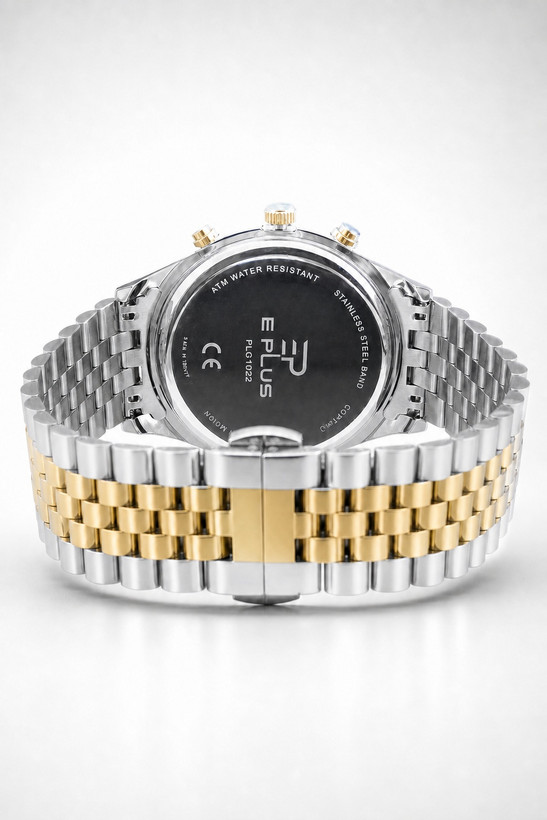 درب پشت ساعت مچی مردانه ای پلاس PLG1022 با حکاکی Stainless Steel Band